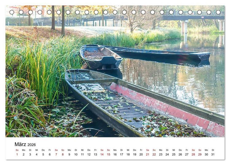 Produktbild: Unterwegs im Spreewald (Tischkalender 2026 DIN A5 quer), CALVENDO Monatskalender