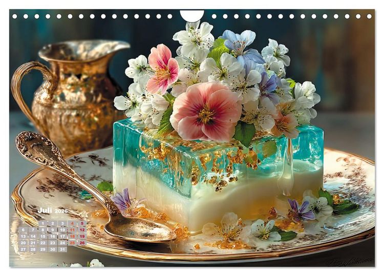 Produktbild: S&uuml;&szlig;e Verf&uuml;hrungen - Exquisite Desserts (Wandkalender 2026 DIN A4 quer), CALVENDO Monatskalender