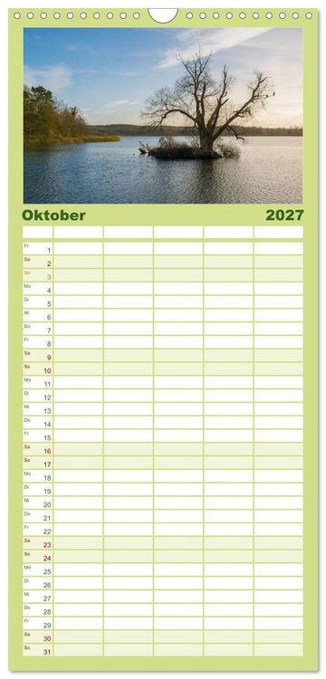 Produktbild: Familienplaner 2027 - Usedom - Deutscher Inseltraum mit 5 Spalten (Wandkalender, 21 x 45 cm) CALVENDO