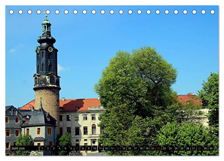 Produktbild: Weimar 2026 (Tischkalender 2026 DIN A5 quer), CALVENDO Monatskalender