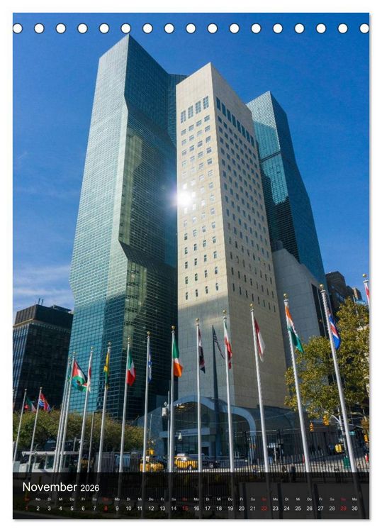 Produktbild: New York Wolkenkratzer (Tischkalender 2026 DIN A5 hoch), CALVENDO Monatskalender