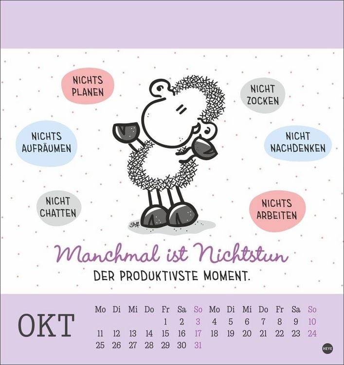 Produktbild: sheepworld Postkartenkalender 2027