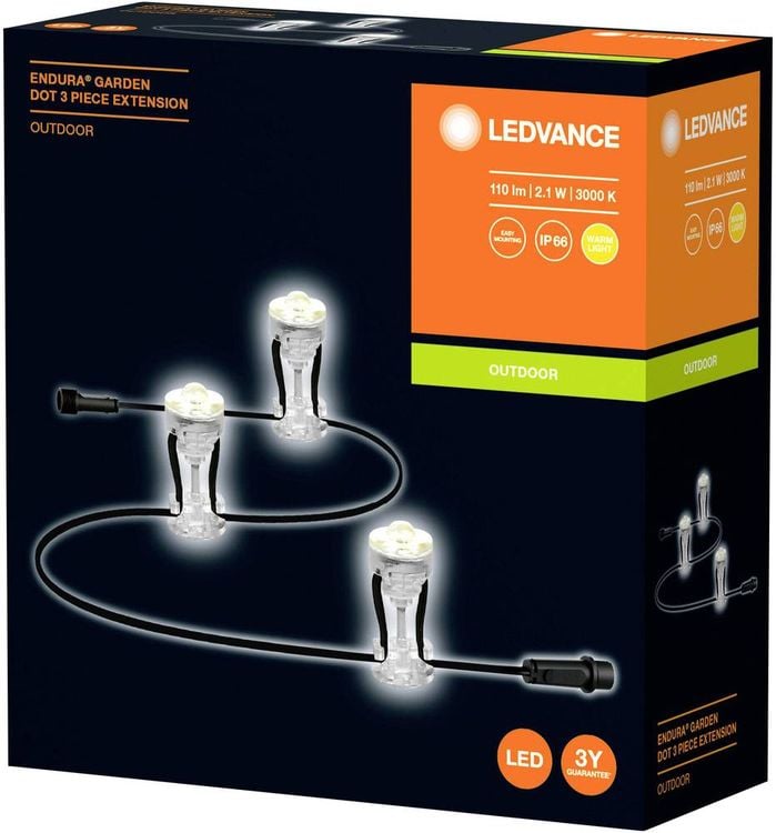 Produktbild: LEDVANCE 4058075478510 Endura Garden Dot LED-Lichterkette LED 2.1W Transparent