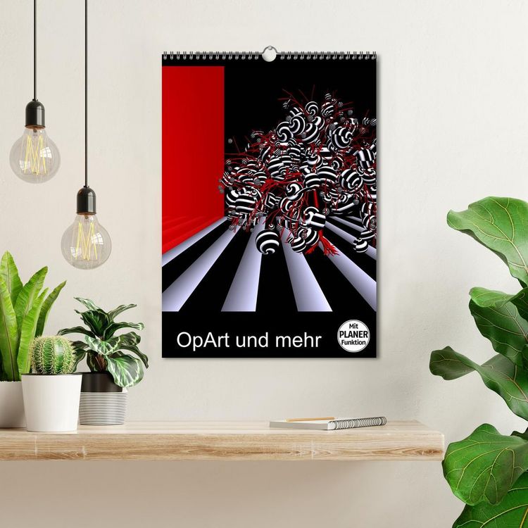 Produktbild: OpArt und mehr (Wandkalender 2026 DIN A3 hoch), CALVENDO Monatskalender