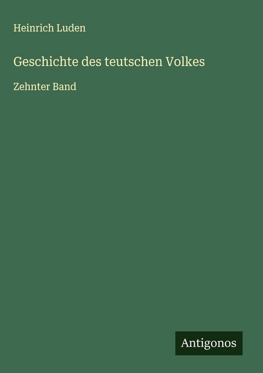 Produktbild: Geschichte des teutschen Volkes