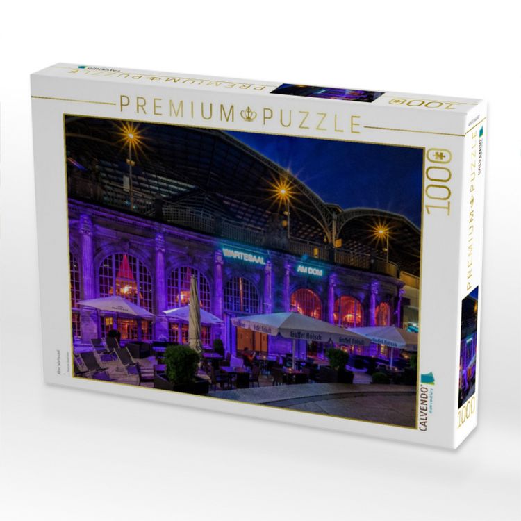 Produktbild: CALVENDO Puzzle Alter Wartesaal | 1000 Teile Lege-Gr&ouml;&szlig;e 64x48cm Foto-Puzzle f&uuml;r gl&uuml;ckliche Stunden