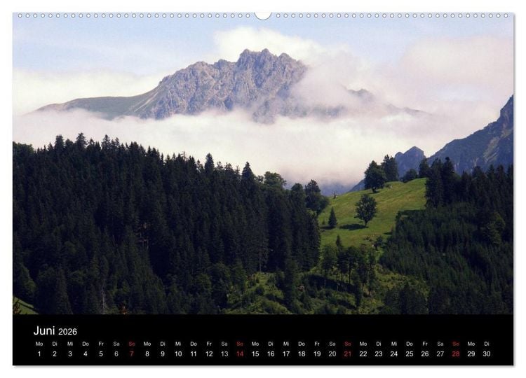 Produktbild: Allg&auml;uer Impressionen (Wandkalender 2026 DIN A2 quer), CALVENDO Monatskalender