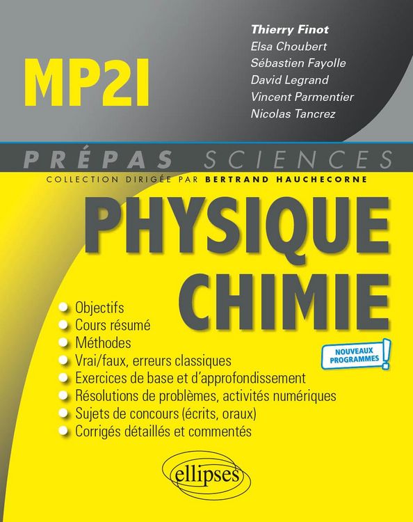 Produktbild: Physique-Chimie MP2I - Programme 2021