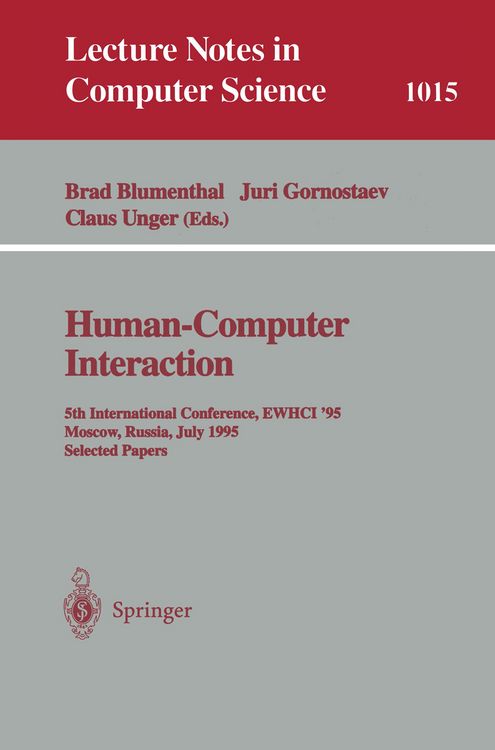 Produktbild: Human-Computer Interaction
