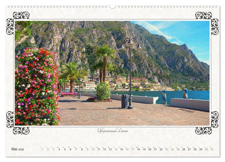 Produktbild: Gardasee - Idylle am Lago 2026 (hochwertiger Premium Wandkalender 2026 DIN A2 quer), Kunstdruck in Hochglanz