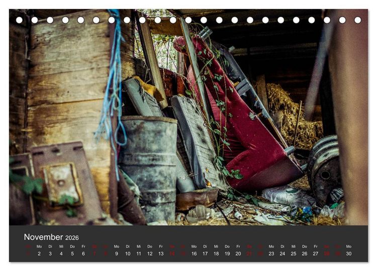 Produktbild: Verlassene Orte - Ein Lost Places Kalender (Tischkalender 2026 DIN A5 quer), CALVENDO Monatskalender