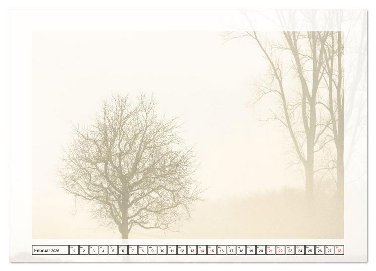 Produktbild: Jeden Monat in der Natur (hochwertiger Premium Wandkalender 2026 DIN A2 quer), Kunstdruck in Hochglanz