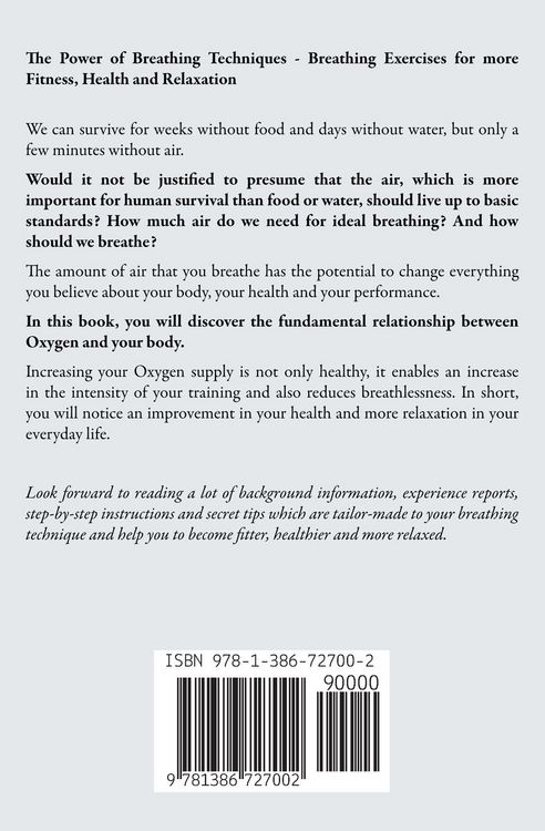 Produktbild: The Power of Breathing Techniques - Breathing Exercises for more Fitness, Health and Relaxation