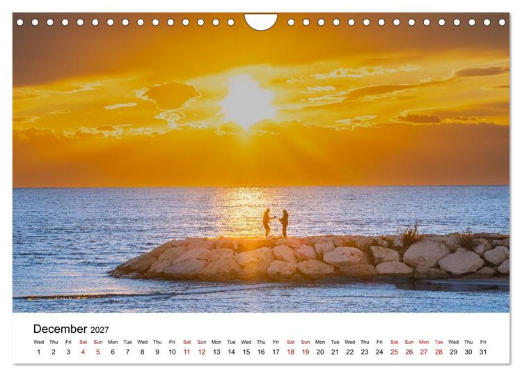 Produktbild: Magical sunsets. Lights between heaven and earth (Wall Calendar 2027 DIN A4 landscape), CALVENDO 12 Month Wall Calendar