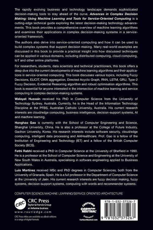 Produktbild: Advances in Complex Decision Making