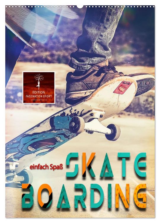 Produktbild: Skateboarding - einfach Spa&szlig; (Wandkalender 2026 DIN A2 hoch), CALVENDO Monatskalender