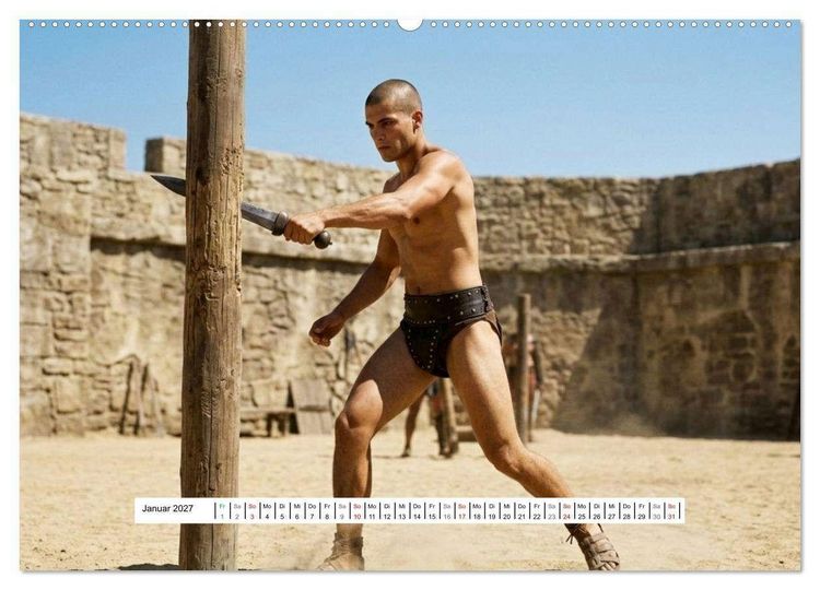 Produktbild: Echte Kerle &ndash; Gladiatoren (Wandkalender 2027 DIN A2 quer), CALVENDO Monatskalender