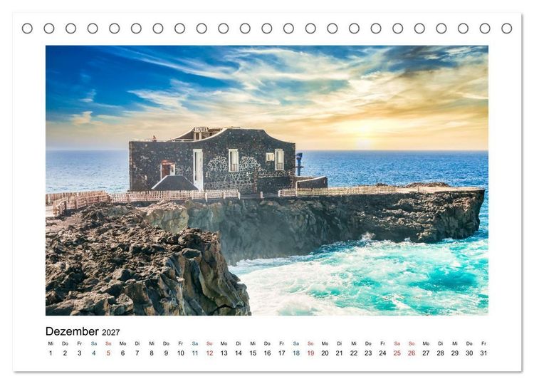 Produktbild: El Hierro - Insel mit allen Sinnen (Tischkalender 2027 DIN A5 quer), CALVENDO Monatskalender