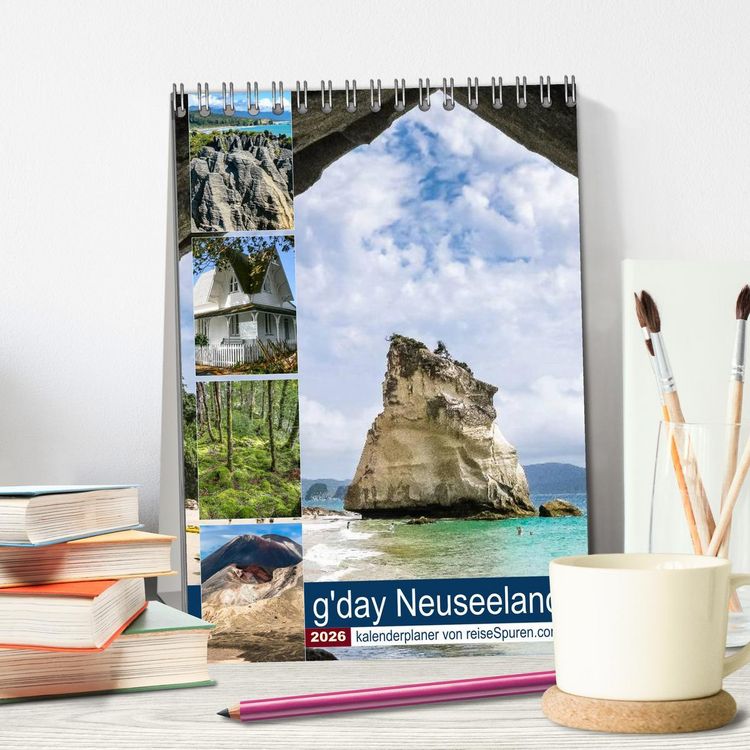 Produktbild: Kalenderplaner g'day Neuseeland 2026 (Tischkalender 2026 DIN A5 hoch), CALVENDO Monatskalender