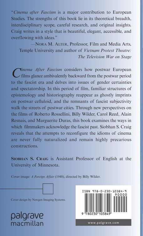 Produktbild: Cinema after Fascism