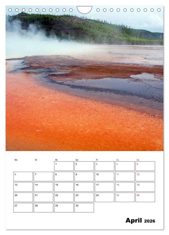 Produktbild: Yellowstone und Grand Tetons Nationalparks (Wandkalender 2026 DIN A4 hoch), CALVENDO Monatskalender