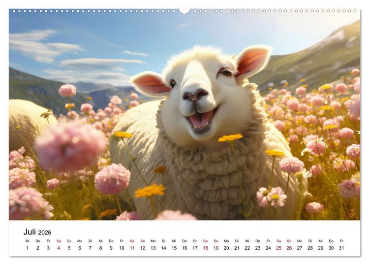 Produktbild: Magic Animals (hochwertiger Premium Wandkalender 2026 DIN A2 quer), Kunstdruck in Hochglanz