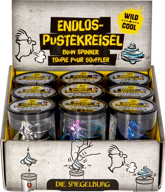 Produktbild: Endlos-Pustekreisel - Wild+Cool, sort.