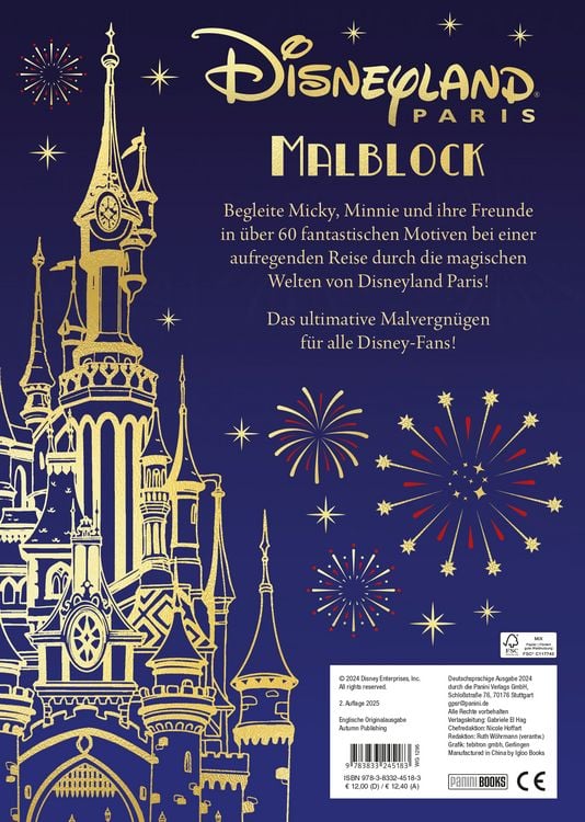 Produktbild: Disney: Disneyland Paris Malblock