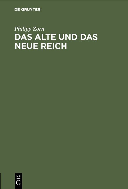 Produktbild: Das alte und das neue Reich