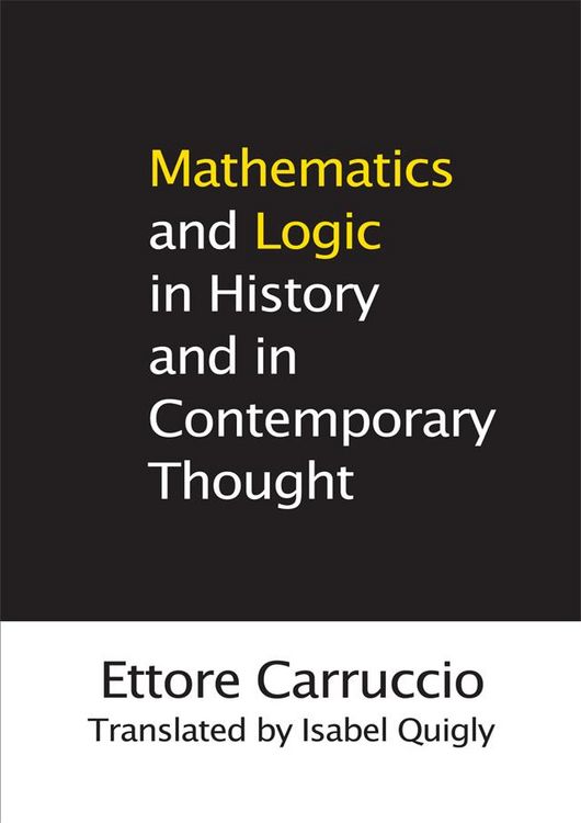 Produktbild: Mathematics and Logic in History and in Contemporary Thought