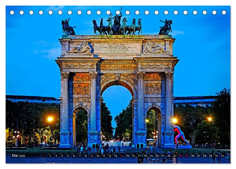 Produktbild: One Day Mailand (Tischkalender 2026 DIN A5 quer), CALVENDO Monatskalender