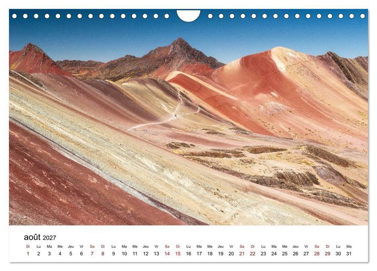 Produktbild: P&eacute;rou Les couleurs de la nature (Calendrier mural 2027 DIN A4 vertical), CALVENDO calendrier mensuel