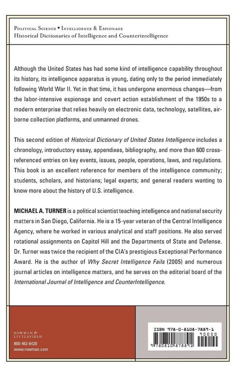 Produktbild: Historical Dictionary of United States Intelligence