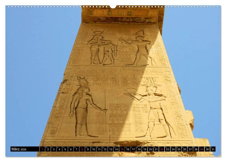 Produktbild: Zwischen Luxor und Qena - antikes &Auml;gypten am Nil (Wandkalender 2026 DIN A2 quer), CALVENDO Monatskalender