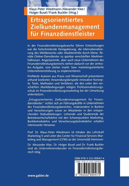 Produktbild: Ertragsorientiertes Zielkundenmanagement f&uuml;r Finanzdienstleister