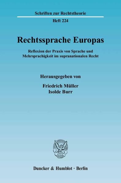 Produktbild: Rechtssprache Europas.