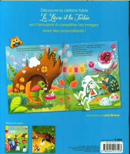 Produktbild: Le li&egrave;vre et la tortue : autocollants