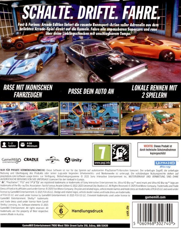 Produktbild: Fast & Furious - Arcade Edition
