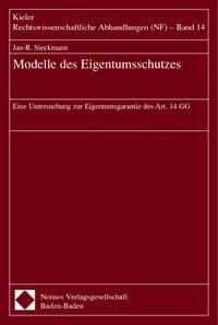 Produktbild: Modelle des Eigentumsschutzes