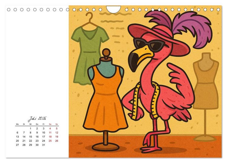 Produktbild: Pfoten, Pelz & Power-Jobs (Wandkalender 2026 DIN A4 quer), CALVENDO Monatskalender