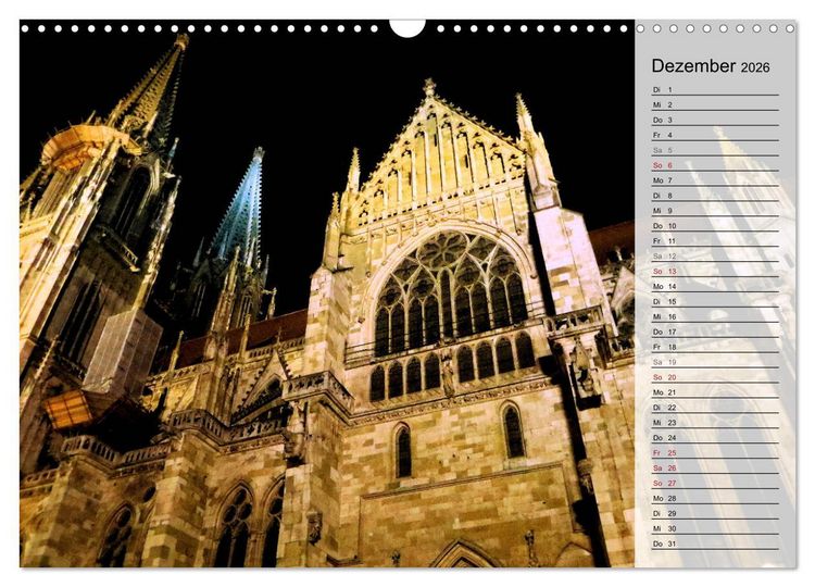 Produktbild: REGENSBURG - Impressionen (Wandkalender 2026 DIN A3 quer), CALVENDO Monatskalender