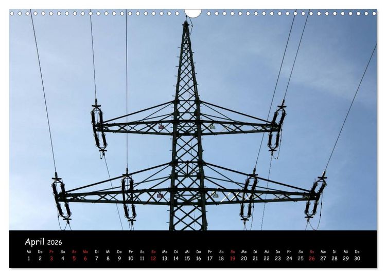 Produktbild: Unter Strom (Wandkalender 2026 DIN A3 quer), CALVENDO Monatskalender