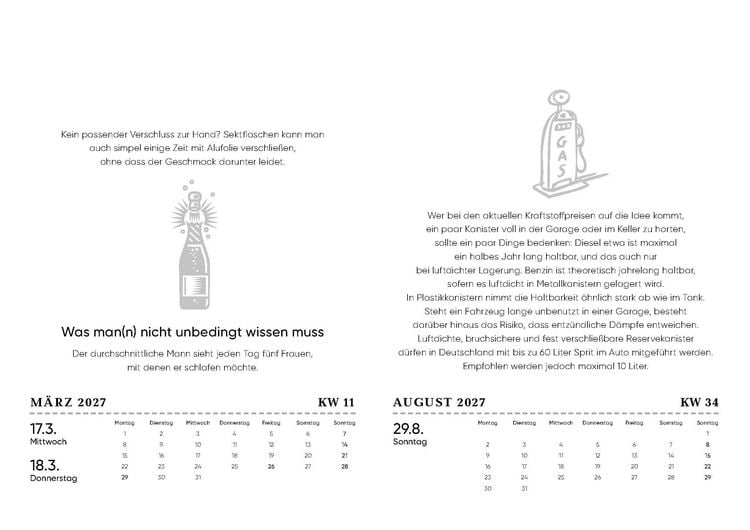 Produktbild: Der M&auml;nner-Kalender 2027