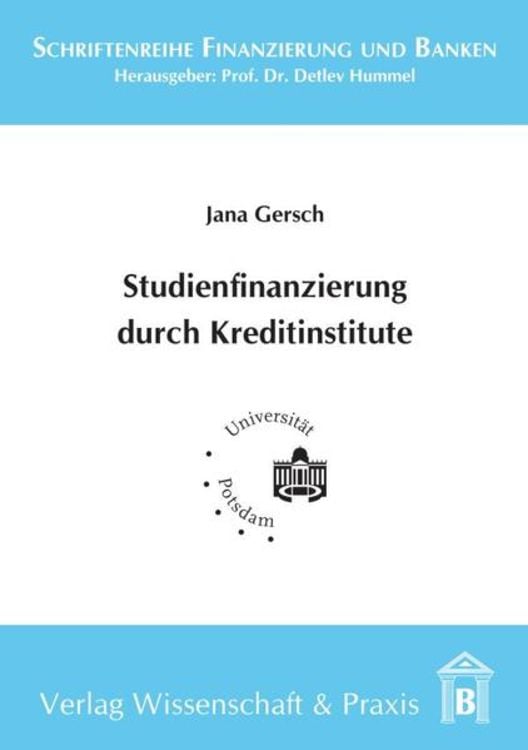 Produktbild: Studienfinanzierung durch Kreditinstitute.