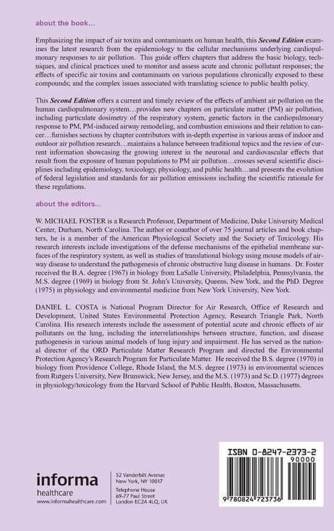 Produktbild: Air Pollutants and the Respiratory Tract