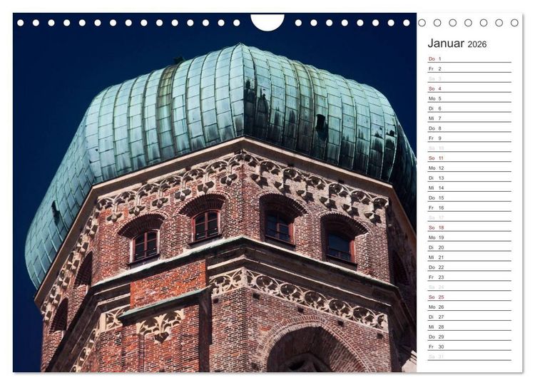 Produktbild: M&uuml;nchen - Die Sch&ouml;ne (Wandkalender 2026 DIN A4 quer), CALVENDO Monatskalender