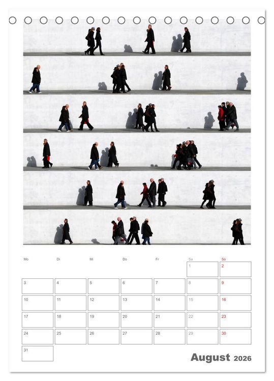Produktbild: Wall People - Bilderserie von Eka Sharashidze (Tischkalender 2026 DIN A5 hoch), CALVENDO Monatskalender