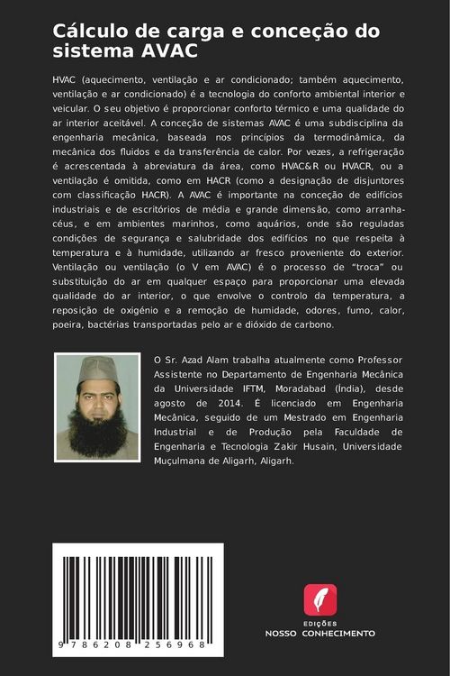 Produktbild: C&aacute;lculo de carga e conce&ccedil;&atilde;o do sistema AVAC