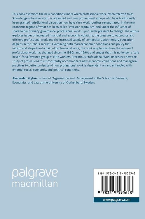 Produktbild: Precarious Professional Work