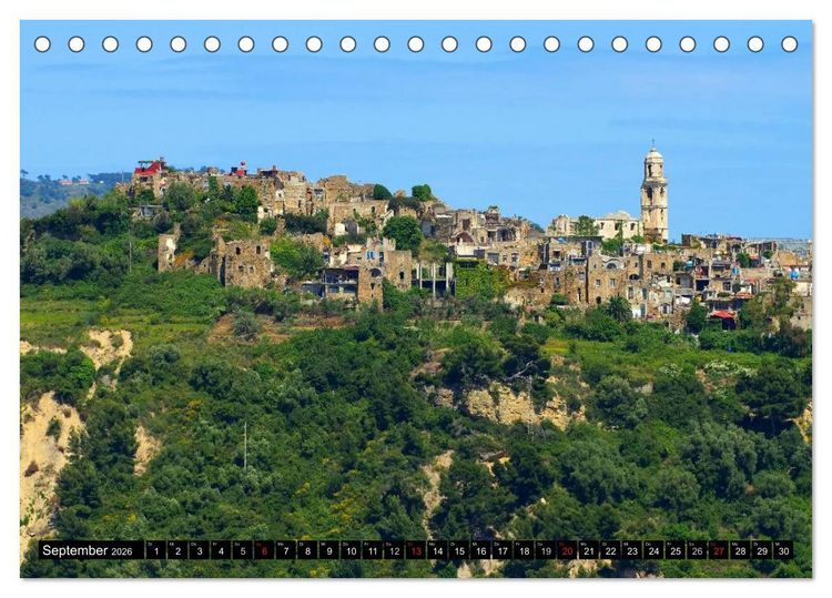 Produktbild: Riviera di Ponente (Tischkalender 2026 DIN A5 quer), CALVENDO Monatskalender